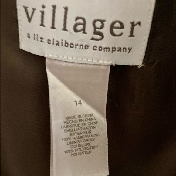 Vintage Villager Brown Blazer size 14 - Picture 8 of 8